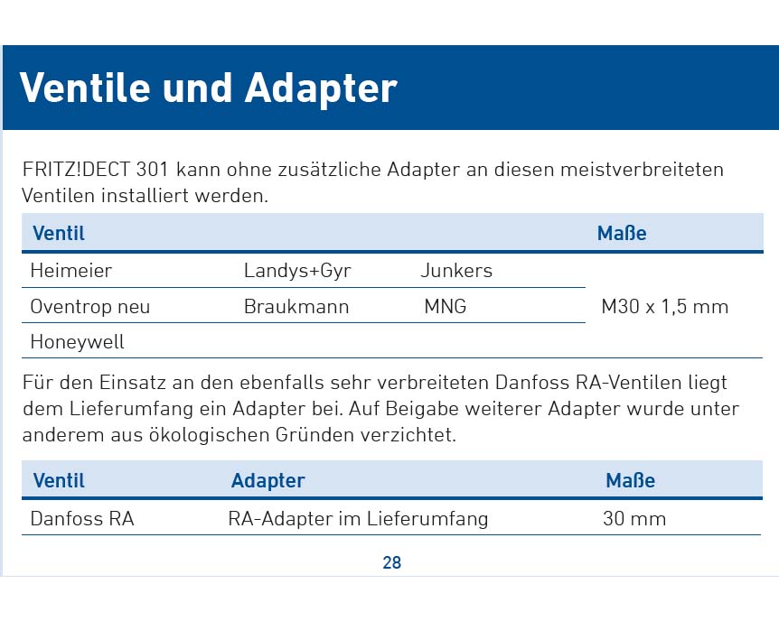 Anleitung zur Installation der Heizkörpersteuerung FRITZ!DECT 301