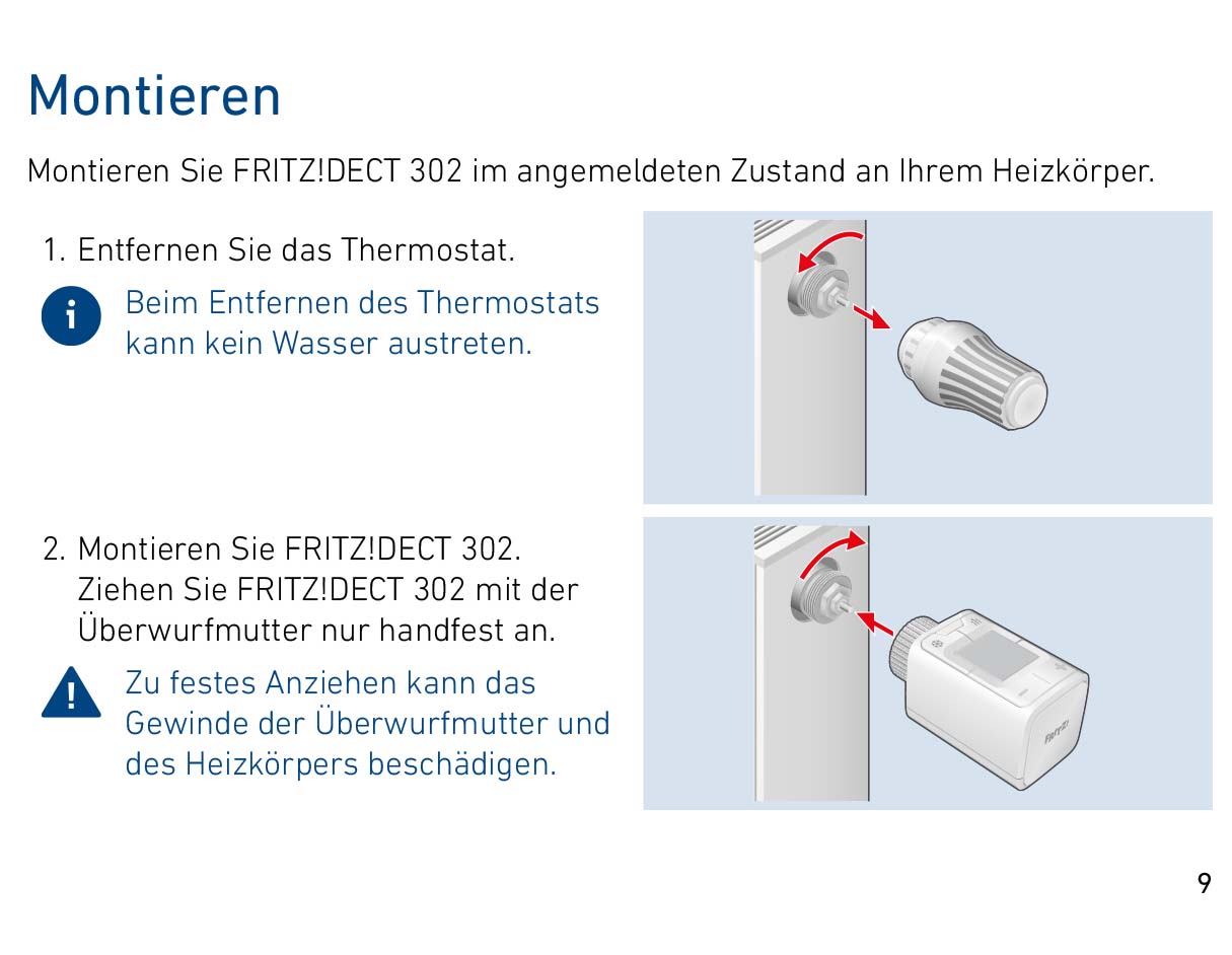 Lupus-Electronics Heimeier Adapter für Danfoss RA, 23mm auf M30x1,5