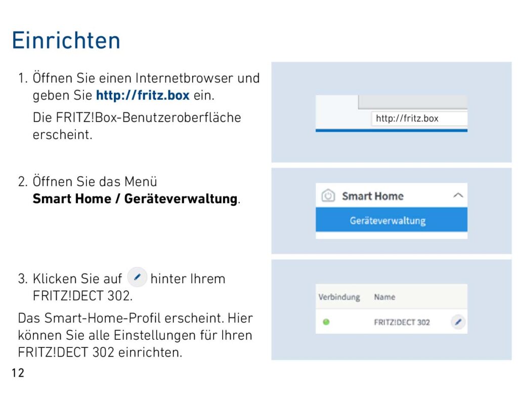 Montageanleitung für AVM FRITZ!DECT 302 Heizkörperregler