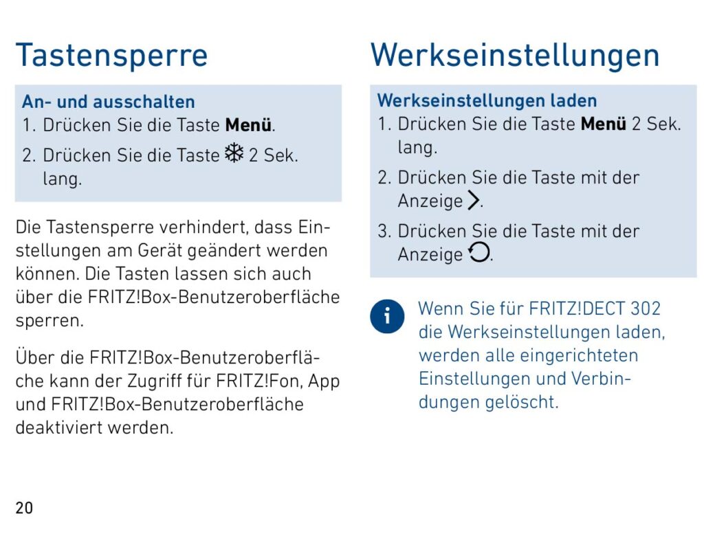 Montageanleitung für AVM FRITZ!DECT 302 Heizkörperregler