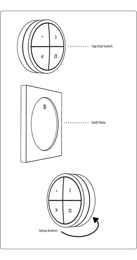 Montageanleitung für Philips Hue Tap Dial Switch Drehschalter