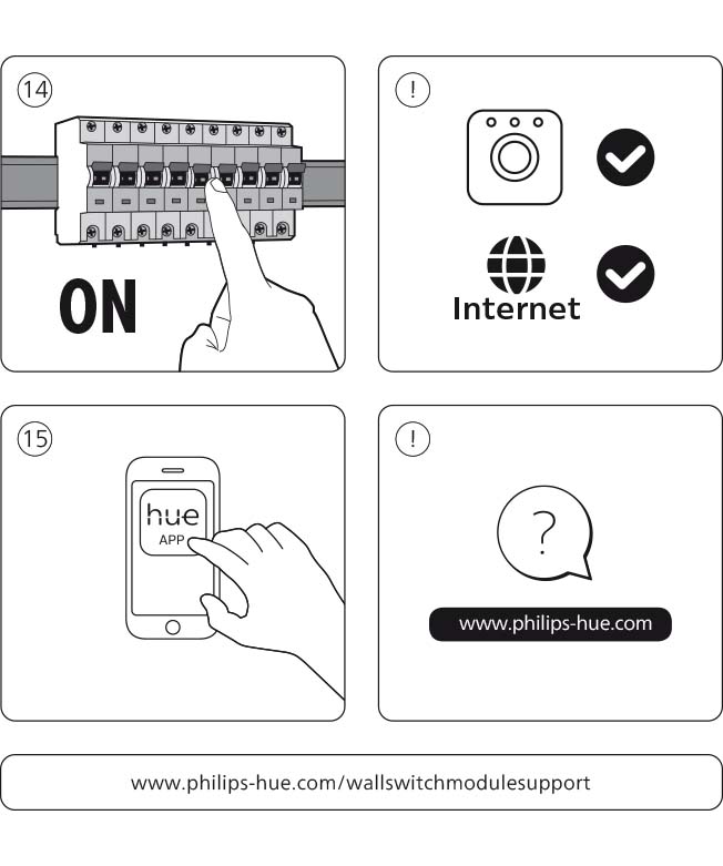 Anleitung Anweisungen Wandschalter Modul