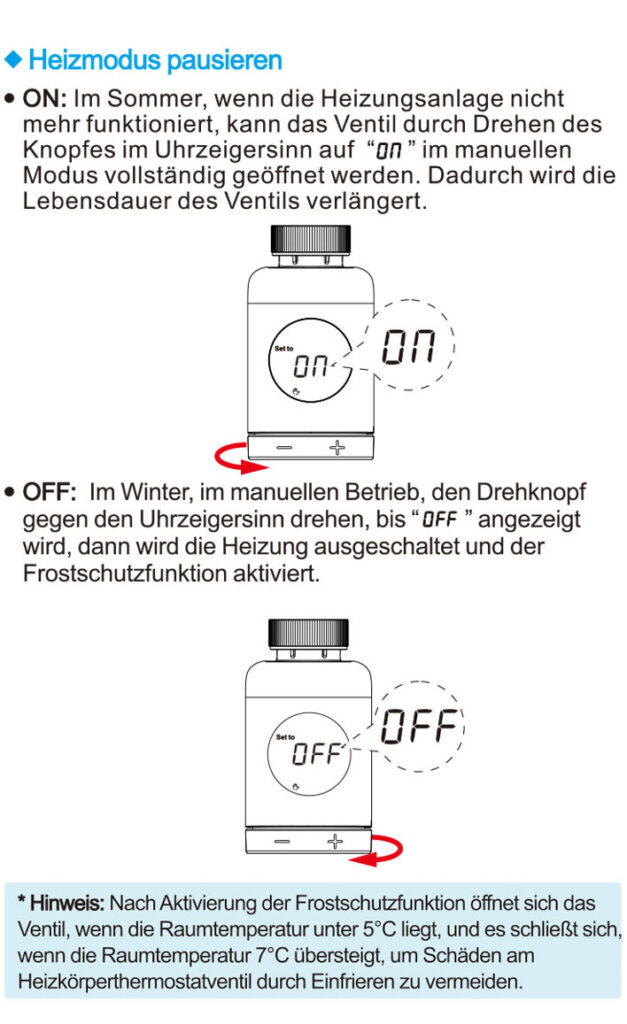 Montageanleitung für SALCAR Heizkörperthermostat TRV801W