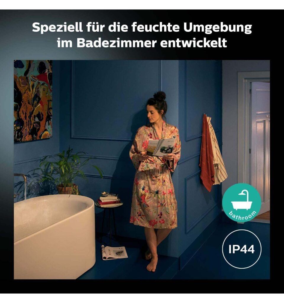 Philips Hue Adore Badezimmerspiegel inkl. Dimmschalter