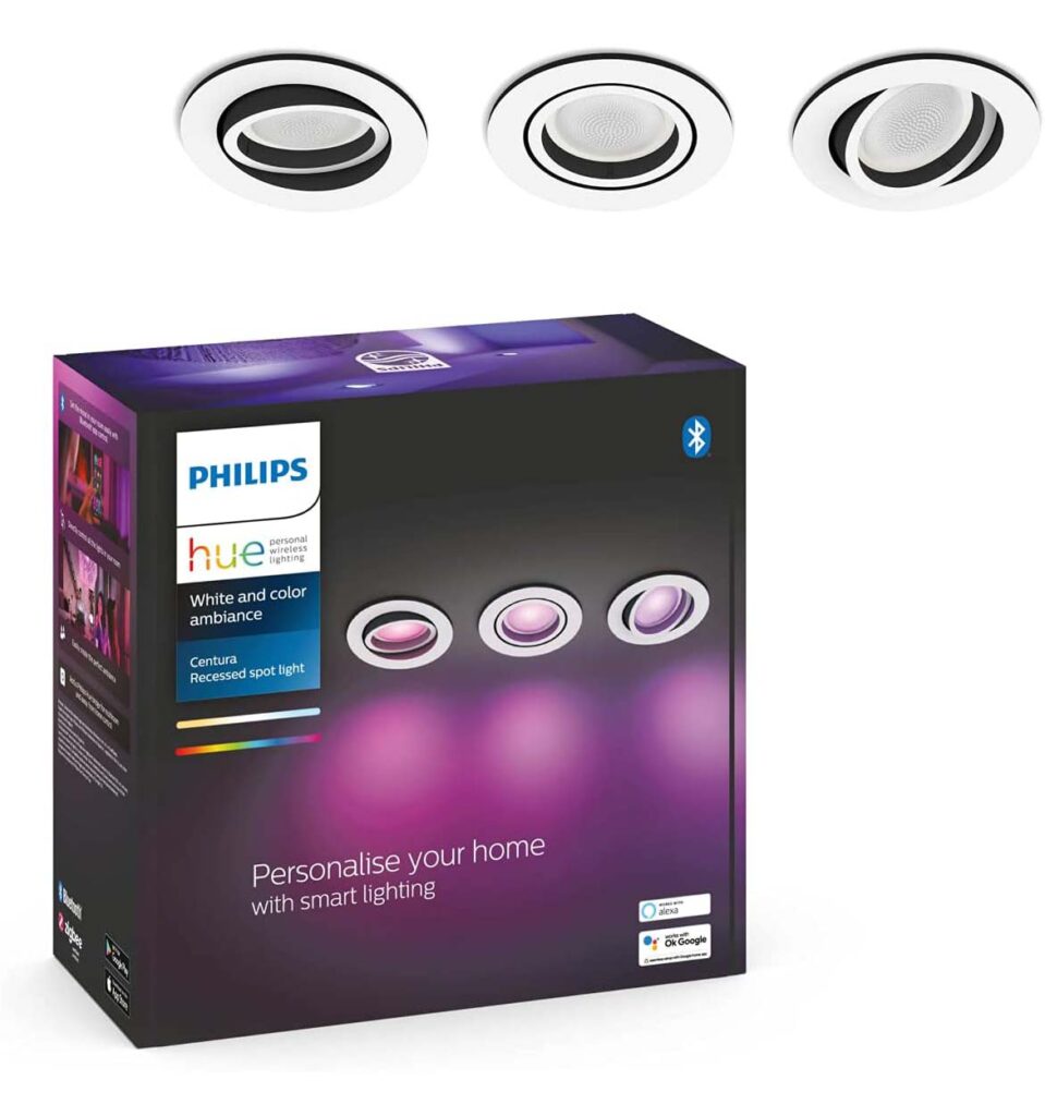 Philips Hue Centura Deckenspot weiß 3 Stk