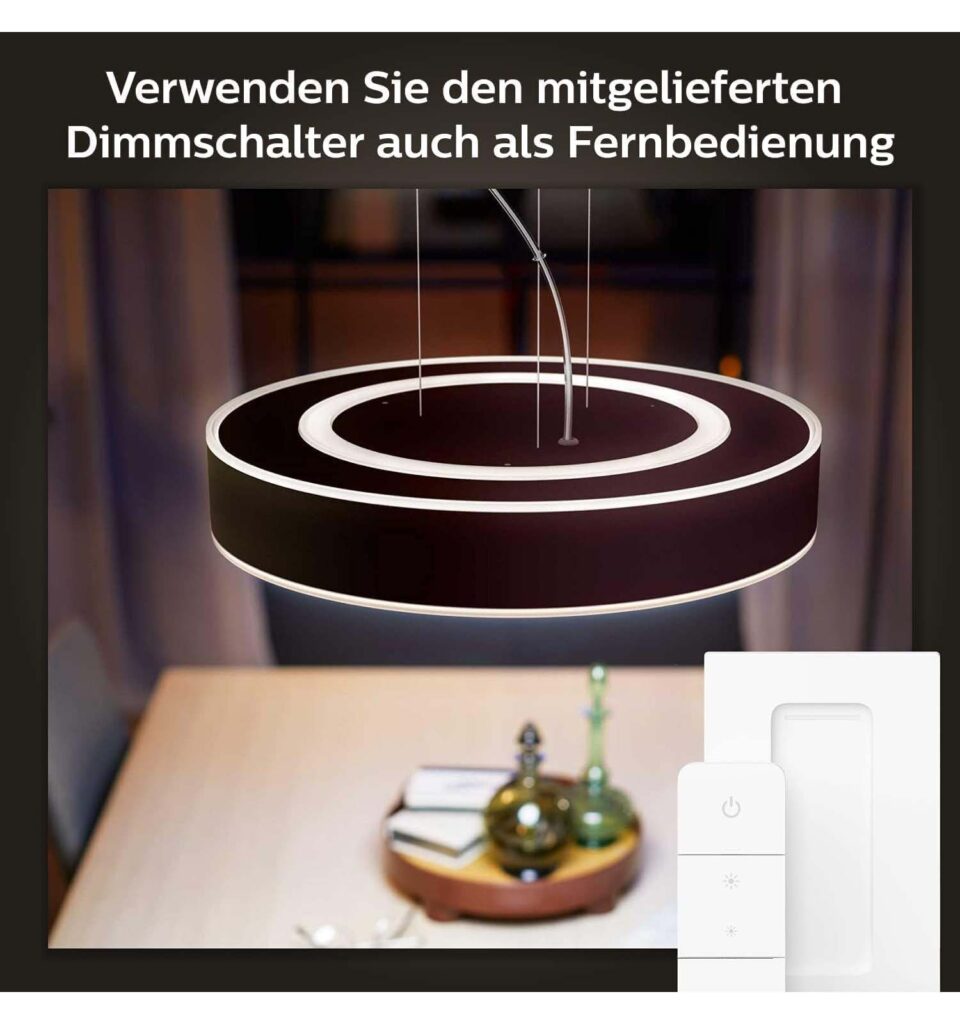 Philips Hue Enrave Pendelleuchte schwarz inkl. Dimmschalter