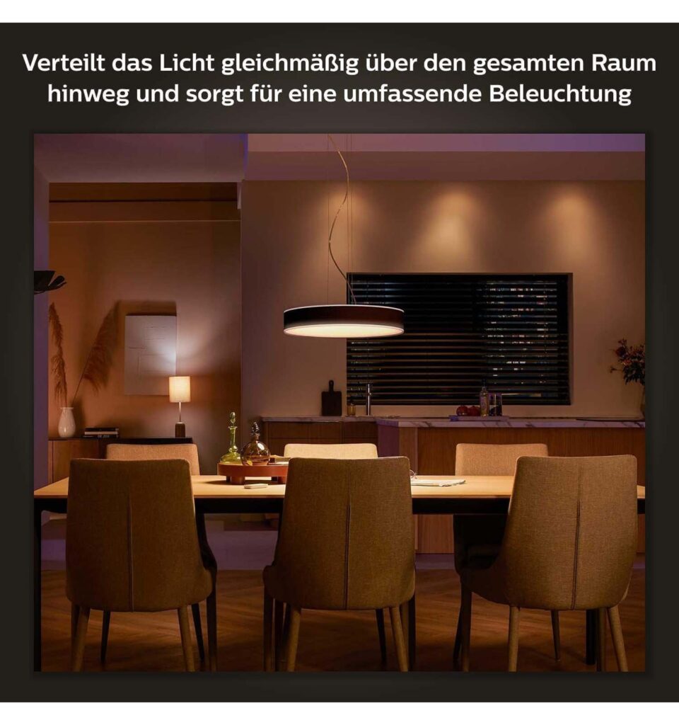 Philips Hue Enrave Pendelleuchte schwarz inkl. Dimmschalter