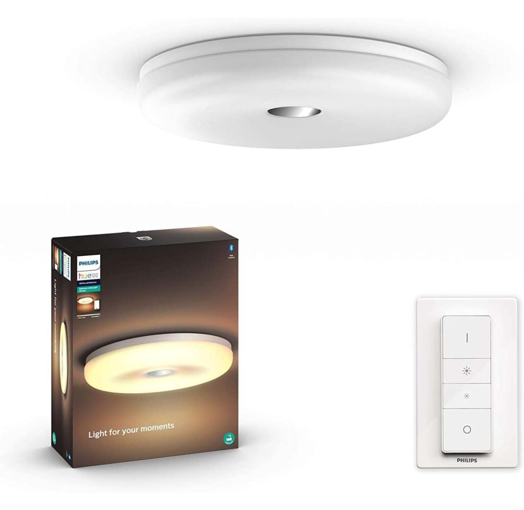 Philips Hue Struana Deckenleuchte weiß mit Dimmschalter