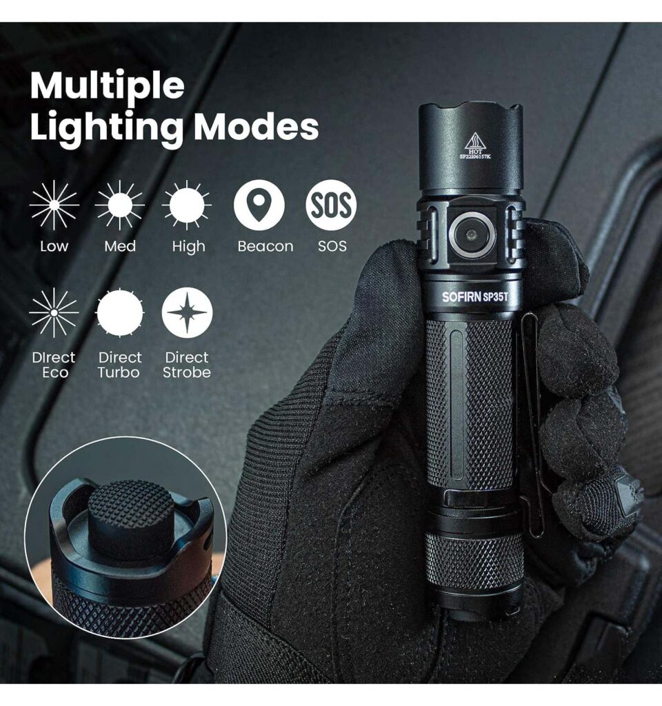 Sofirn SP35T Taktische Taschenlampe