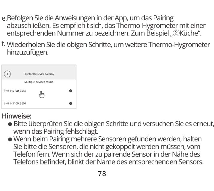 Benutzerhandbuch für GoveeLife WLAN Hygrometer Thermometer B5151 H5100