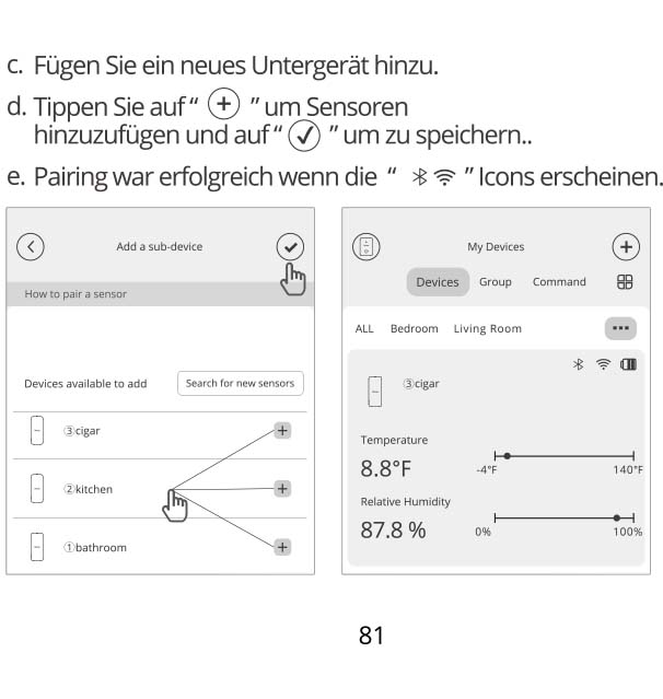 Benutzerhandbuch für GoveeLife WLAN Hygrometer Thermometer B5151 H5100