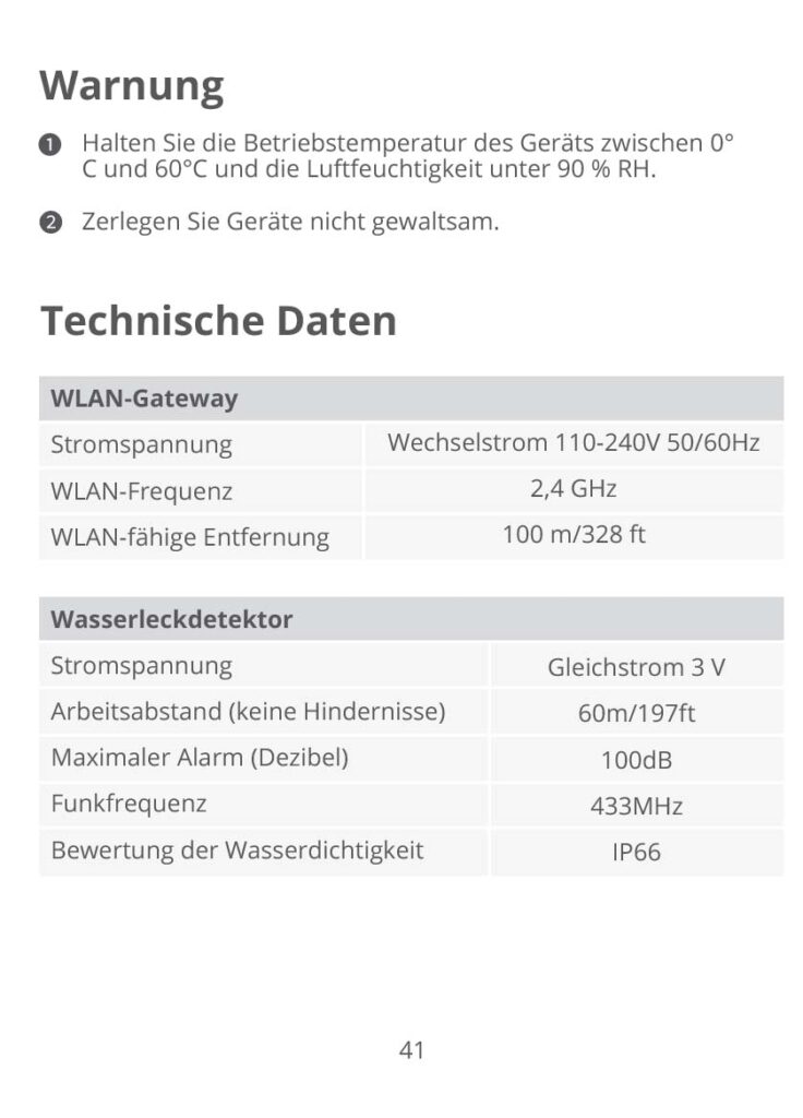 Anleitung GoveeLife Wassersensor H5040