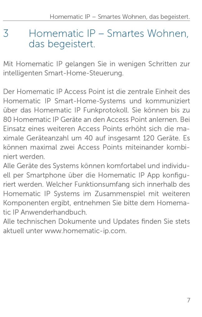 Benutzerhandbuch für Homematic IP Access Point