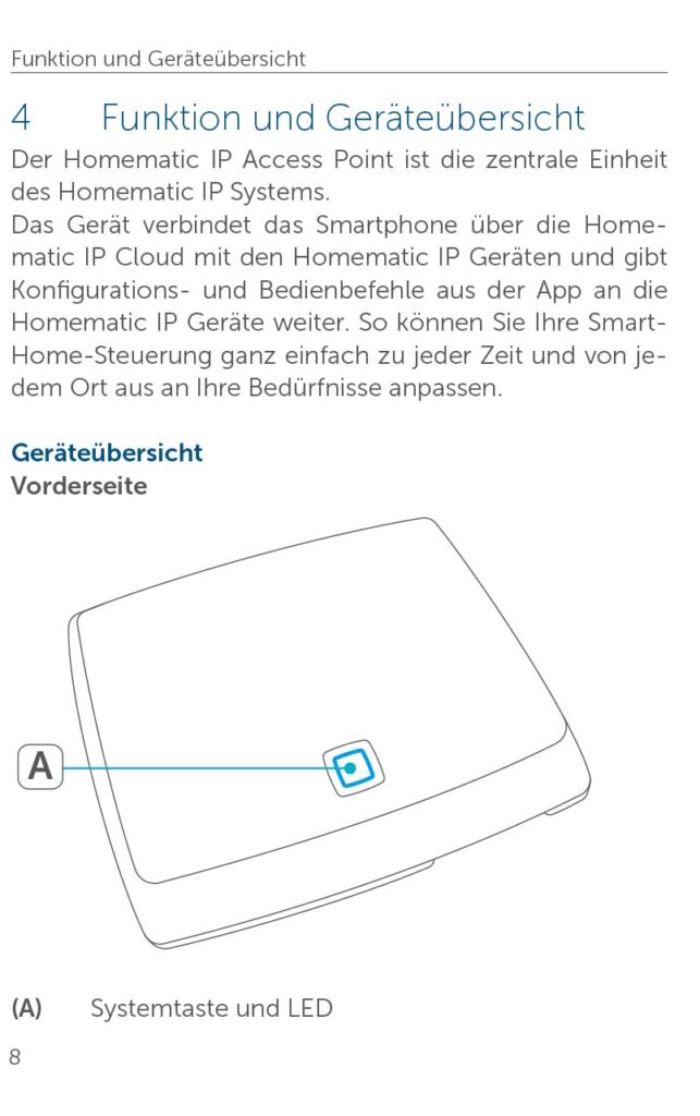 Benutzerhandbuch für Homematic IP Access Point