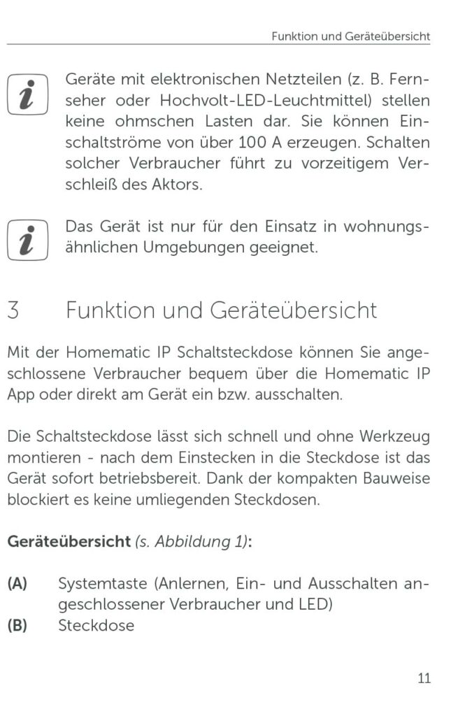 Benutzerhandbuch für Homematic IP Smart Home Schaltsteckdose