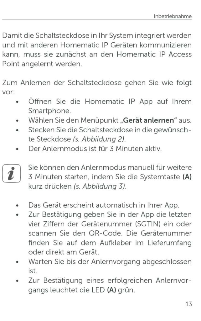 Benutzerhandbuch für Homematic IP Smart Home Schaltsteckdose