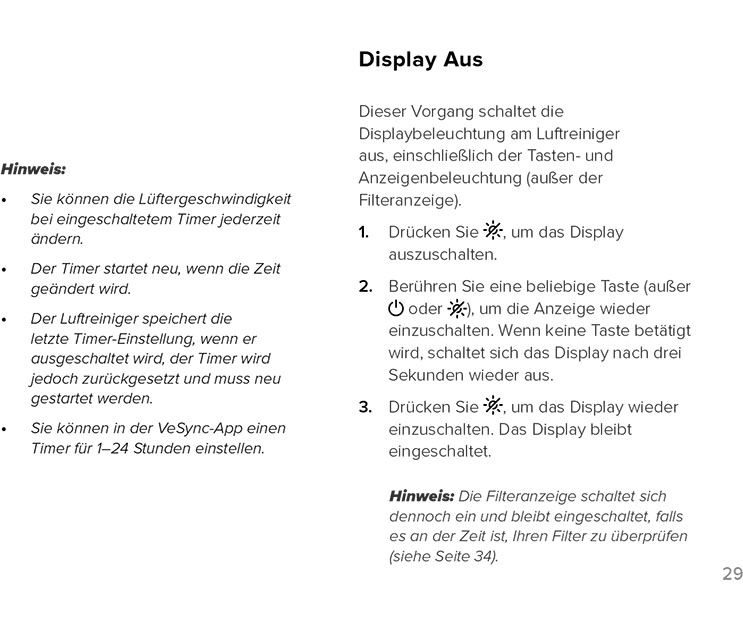 Benutzerhandbuch für LEVOIT Core 300S Luftreiniger