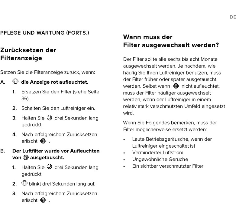 Benutzerhandbuch für LEVOIT Core 300S Luftreiniger