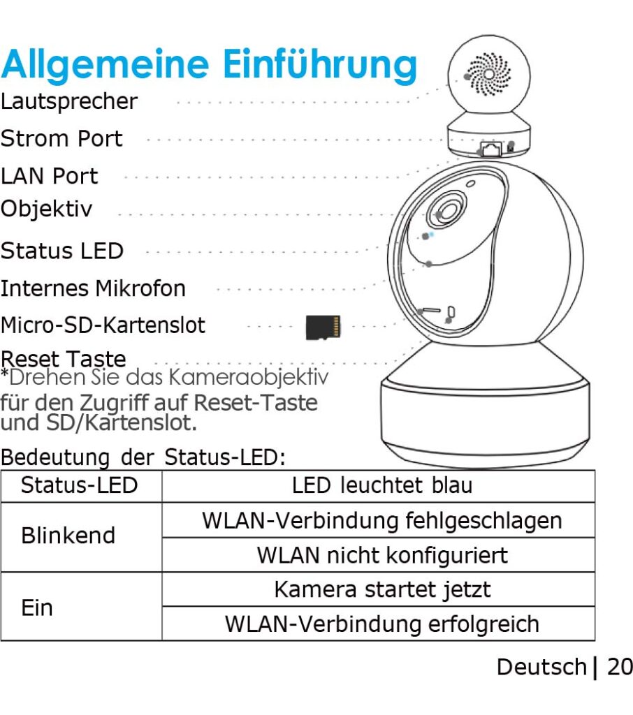 Benutzerhandbuch für Reolink E1 Zoom Überwachungskamera