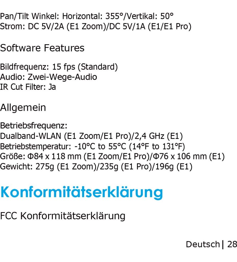 Anleitung Reolink Heimüberwachungskamera