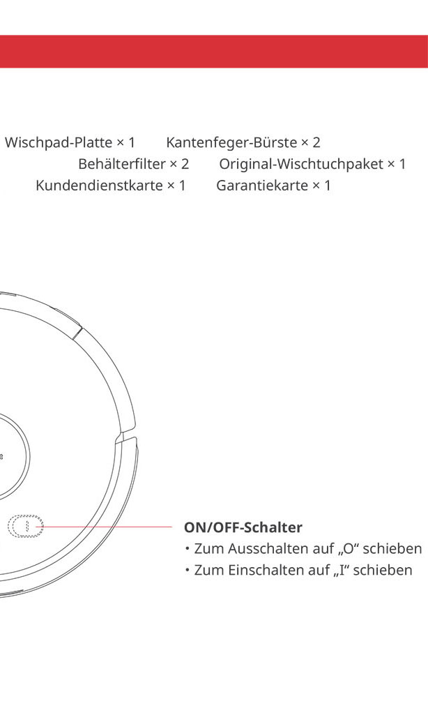 Benutzerhandbuch für SwitchBot Minisaugroboter K10+