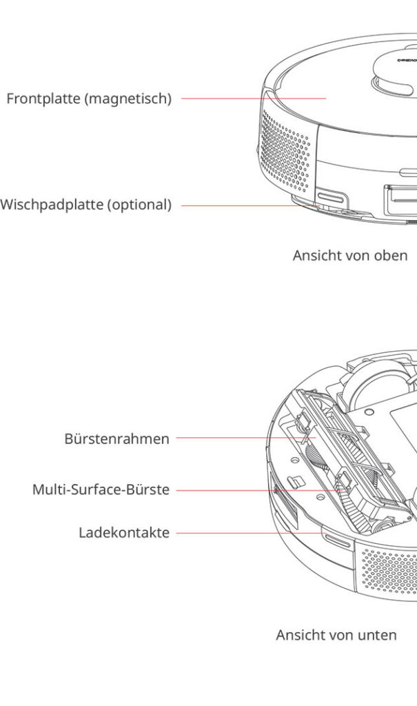 Benutzerhandbuch für SwitchBot Minisaugroboter K10+