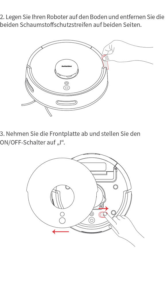 Benutzerhandbuch für SwitchBot Minisaugroboter K10+