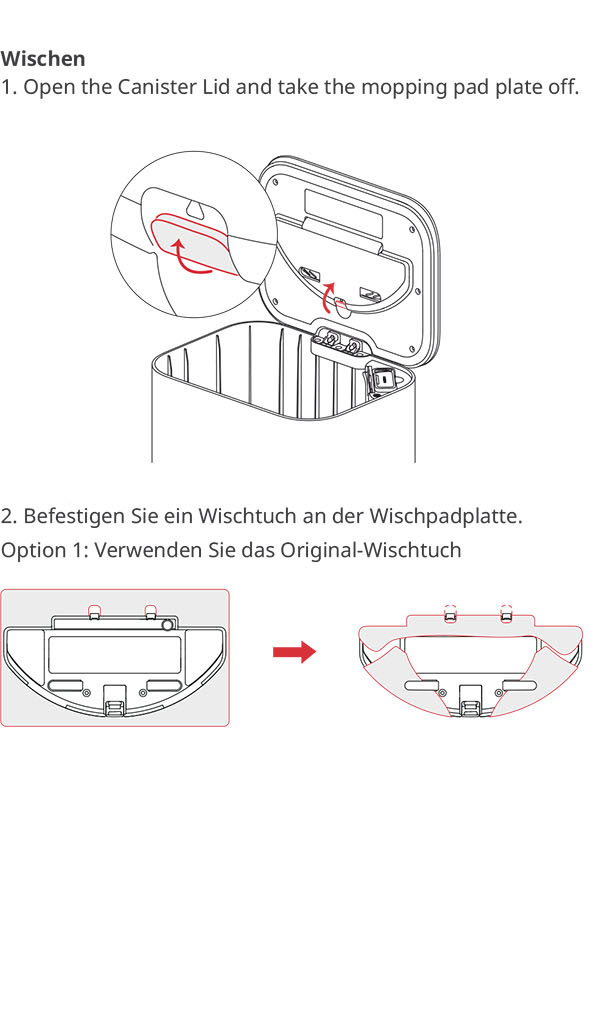 Benutzerhandbuch für SwitchBot Minisaugroboter K10+