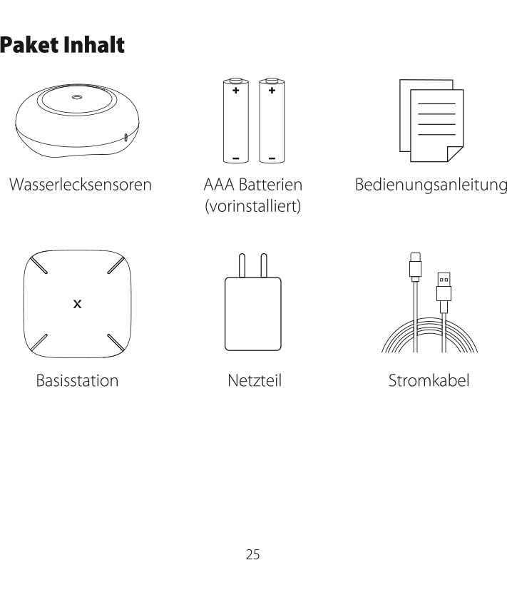 Benutzerhandbuch für X-Sense Wassermelder WLAN SWS54