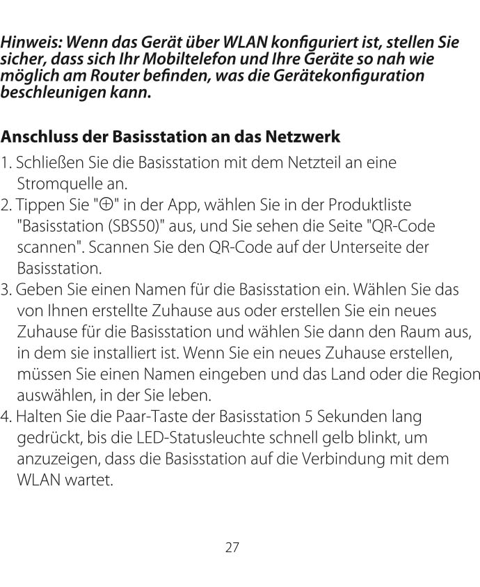 Benutzerhandbuch für X-Sense Wassermelder WLAN SWS54