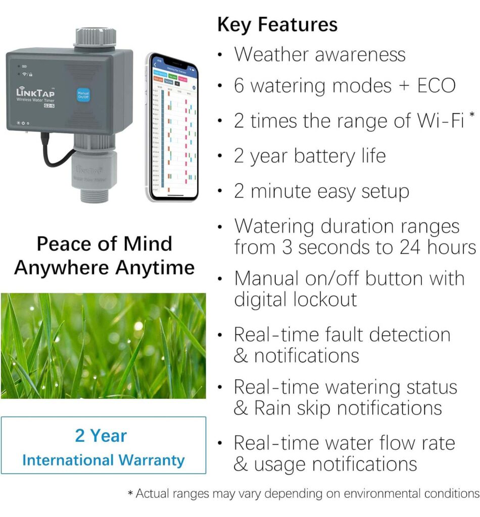 LinkTap G2S Drahtlose Bewässerungscomputer