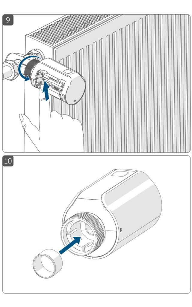 Montageanleitung für Homematic IP Heizkörperthermostat Evo