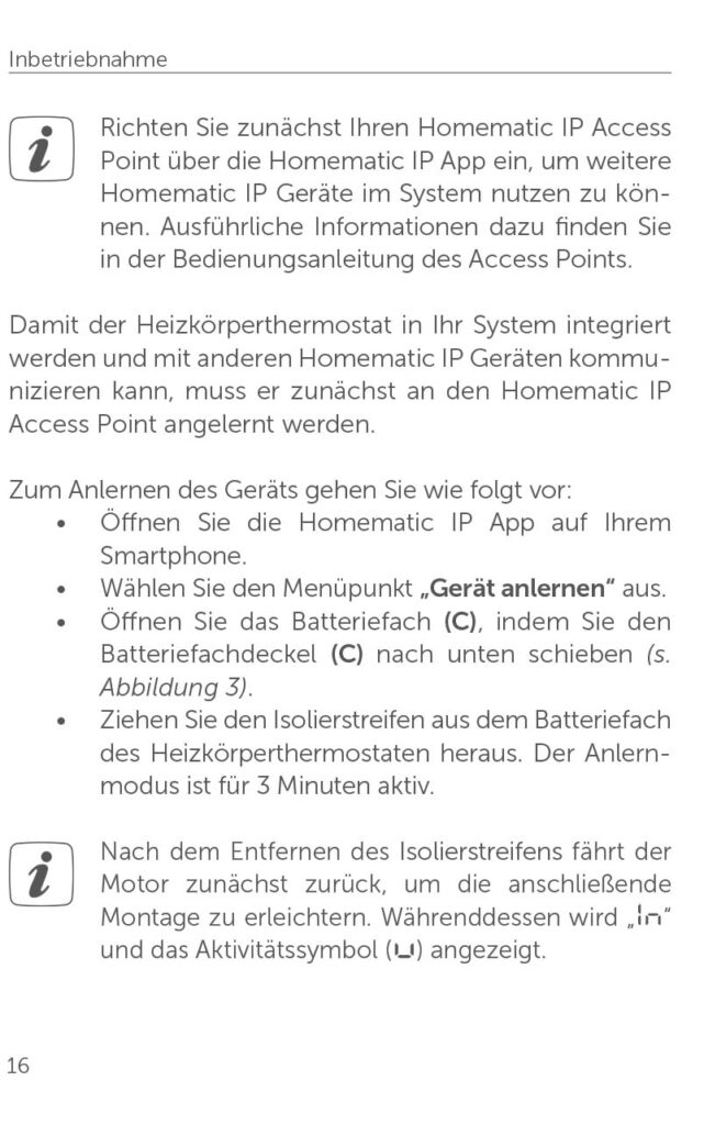 Homematic Heizkörper-Thermostat Anleitung