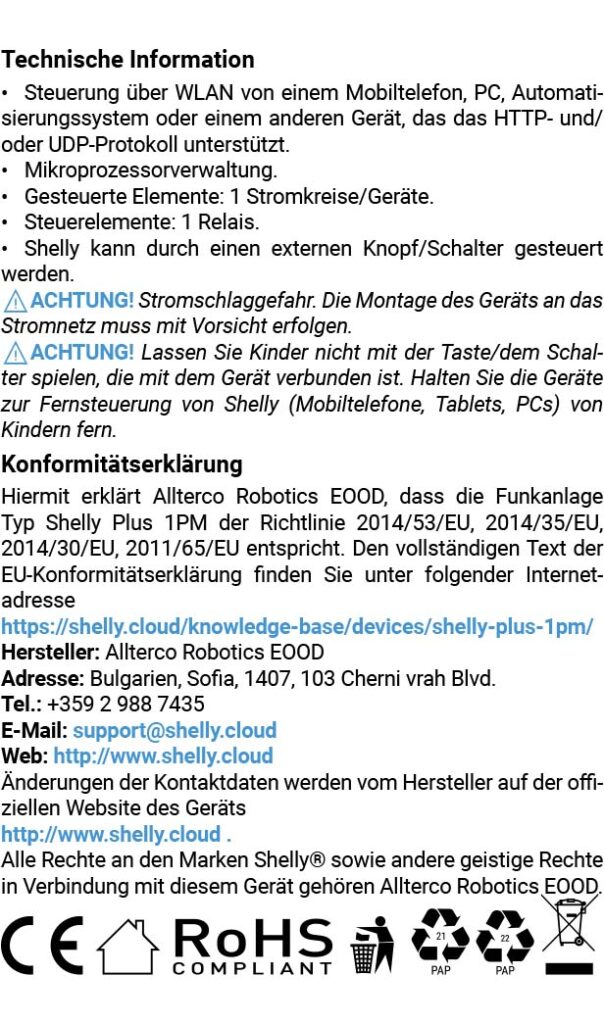 Anleitung WLAN & Bluetooth Relais Schalter mit Strommessung