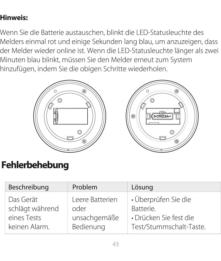 Anleitung XS01-WX WLAN-Rauchmelder