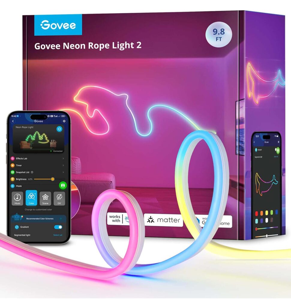 Govee Neon Rope Light 2 3m Weiß