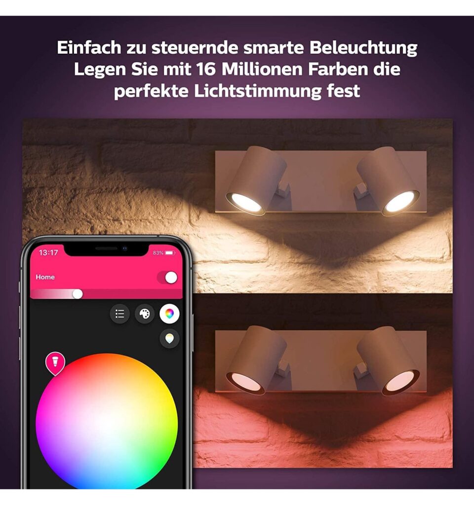 Philips Hue Argenta Zweierspot weiß