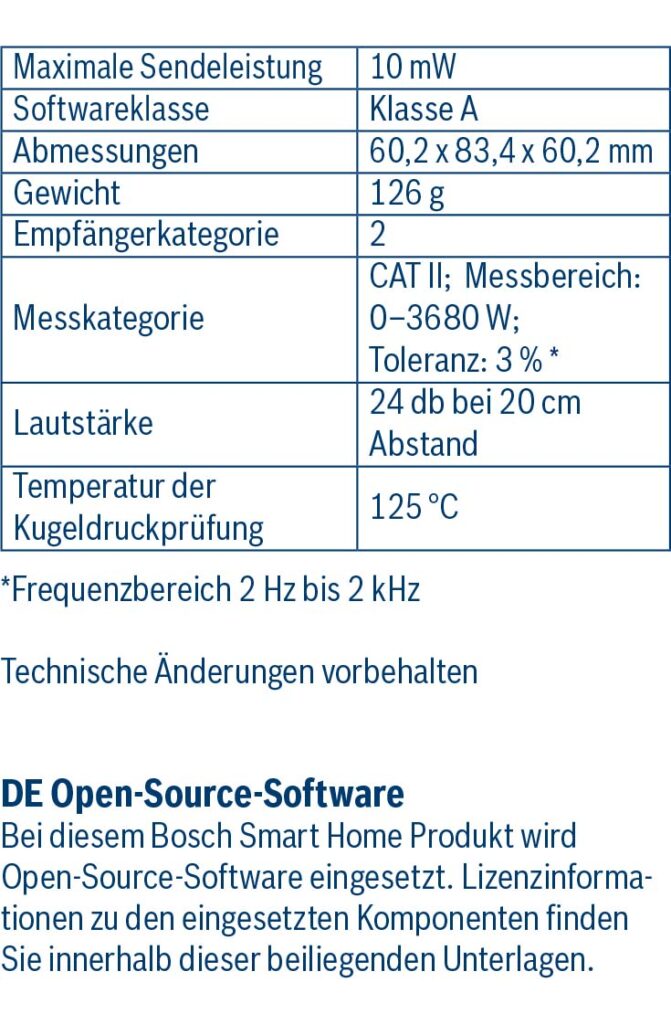 Anleitung Bosch smarte Steckdose