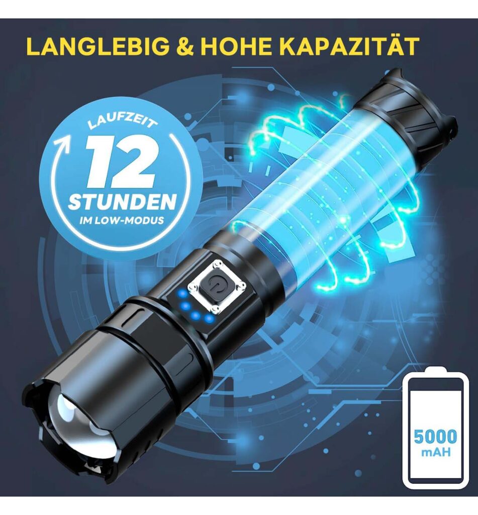 Wiederaufladbare Taschenlampe