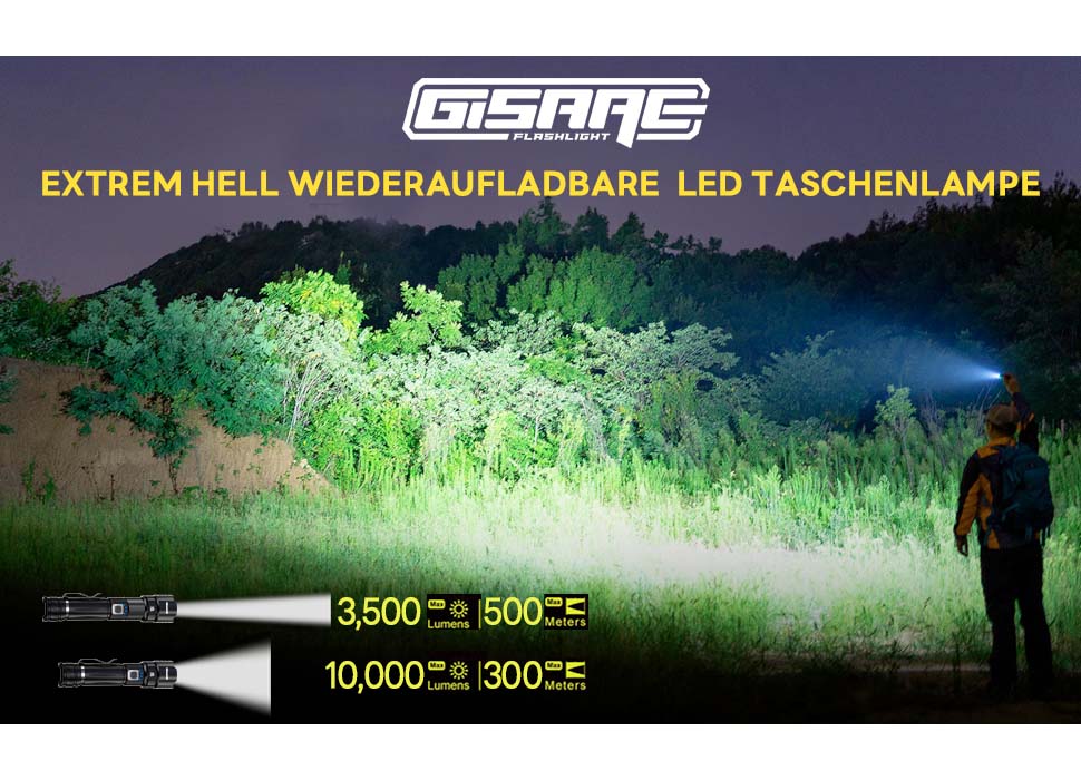 Wiederaufladbare Taschenlampe