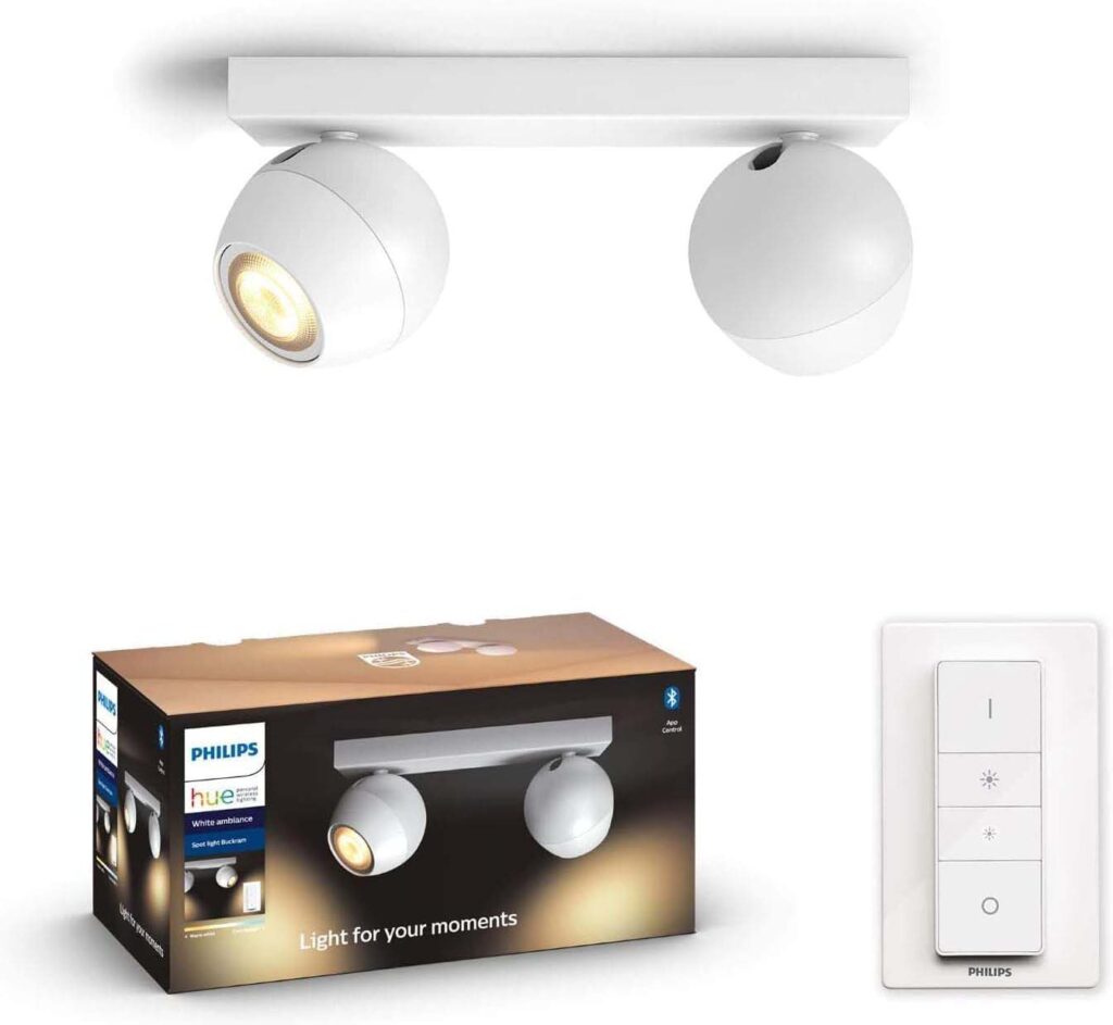 Philips Hue Buckram 2 weiß inkl. Dimmschalter