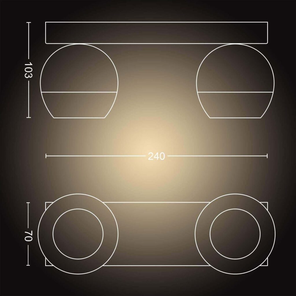 Philips Hue Buckram 2 weiß inkl. Dimmschalter