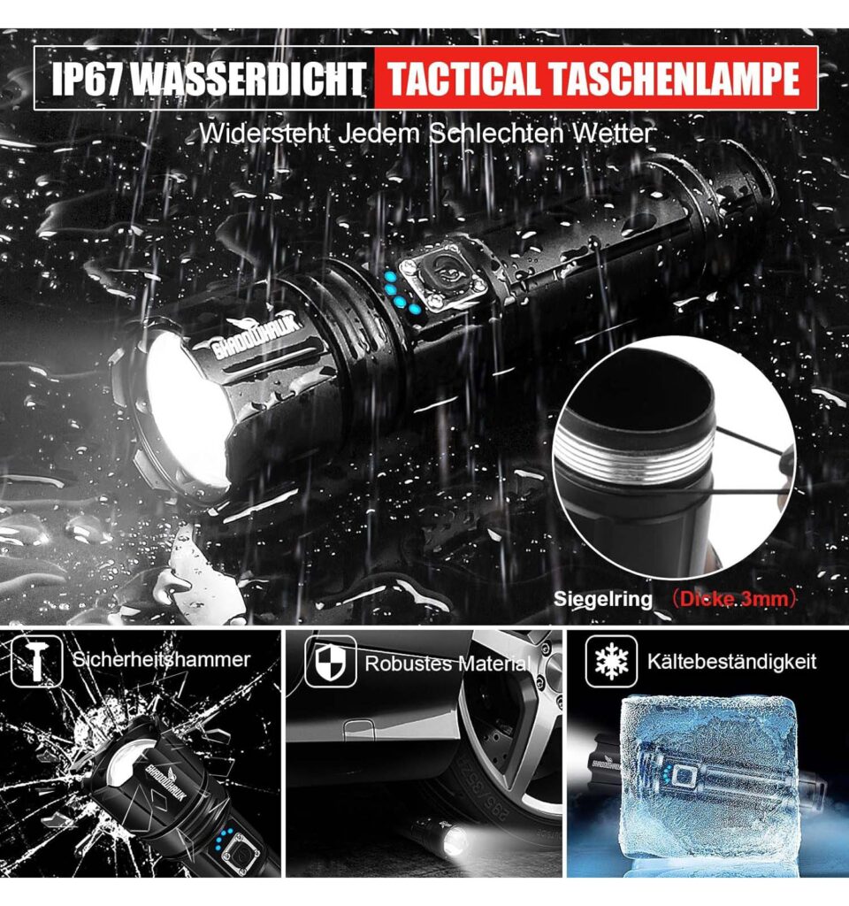 Wiederaufladbare Taschenlampe