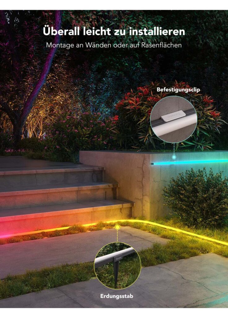 RGBIC LED Streifen Außen