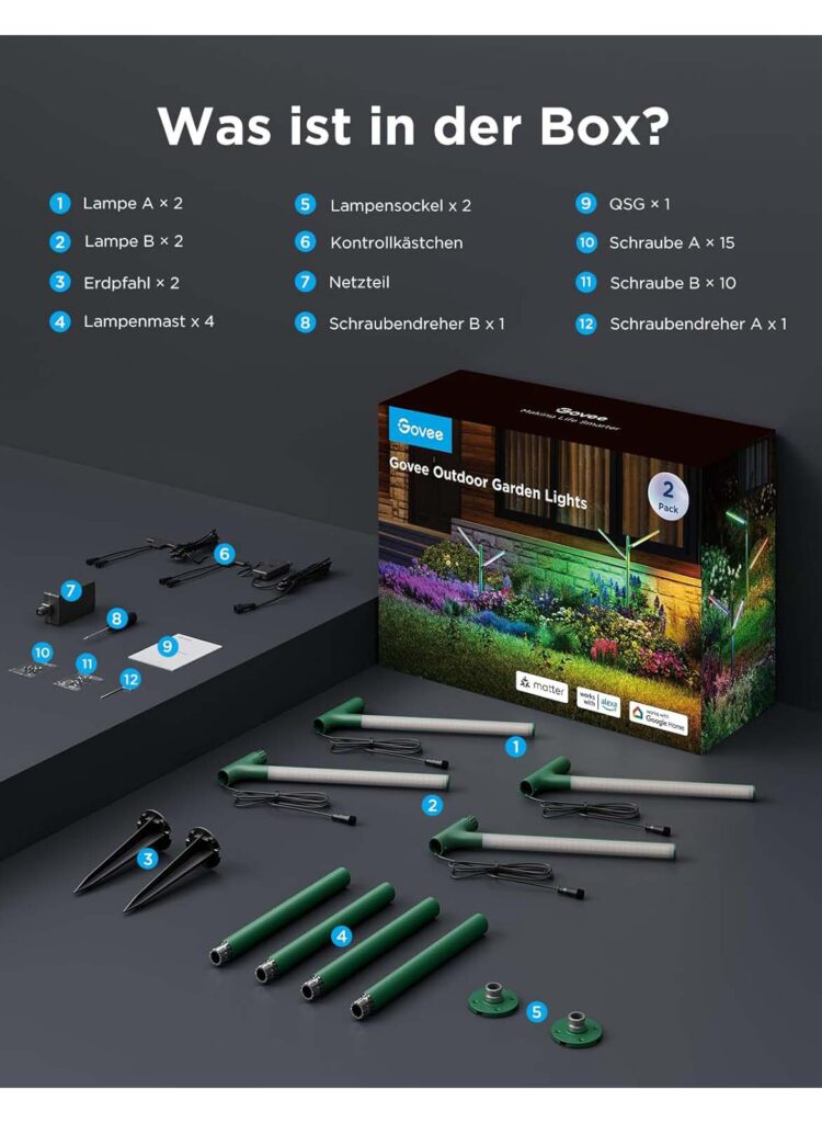 Govee LED Gartenlampen H7086