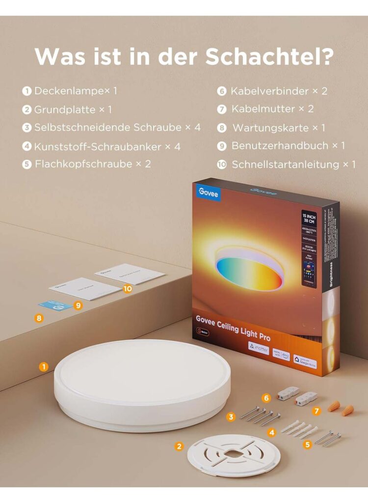 Govee 38cm RGBICWW Ceiling Light Pro