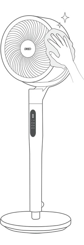 Anleitungen für Dreo Ventilator REINIGUNG UND WARTUNG