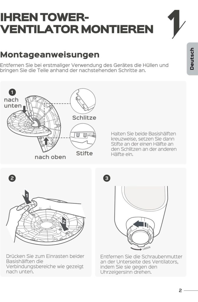 Benutzerhandbuch für Dreo Ventilator Pilot Max S DR-HTF004S